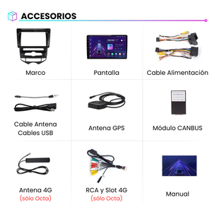 Pantalla Android Auto Carplay Hyundai ix20 2010-2019