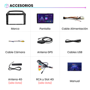 Pantalla Android Auto Carplay Kia Carnival 2006-2014
