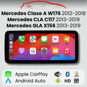 Android Auto Carplay Screen Mercedes A Class W176 CLA C117 GLA X156 2013-2018