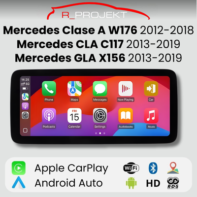 Pantalla Android Auto Carplay Mercedes Clase A W176 CLA C117 GLA X156 2013-2018