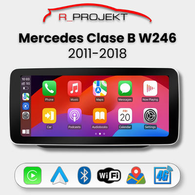 Pantalla Android Auto Carplay Mercedes Clase B W246 2011-2018