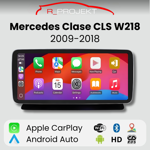 Pantalla Android Auto Carplay Mercedes Clase CLS W218 2009-2018
