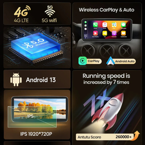 Pantalla Android Auto Carplay Mercedes Clase CLS W218 2009-2018