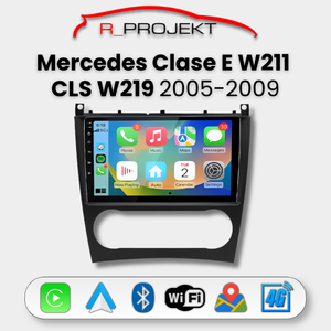 Pantalla Android Auto Carplay Mercedes Clase C W203 CLK W209 2005-2009