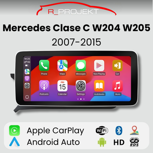 Pantalla Android Auto Carplay Mercedes Clase C W204 W205 S204 S205 C204 C205 2007-2015