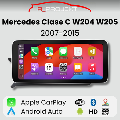 Pantalla Android Auto Carplay Mercedes Clase C W204 W205 S204 S205 C204 C205 2007-2015