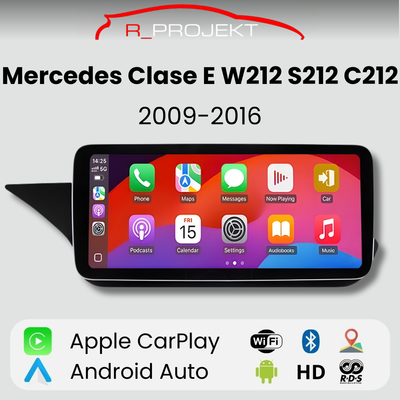 Pantalla Android Auto Carplay Mercedes Clase E W212 S212 C207 A207 2009-2016