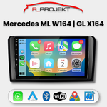 Pantalla Android Auto Carplay Mercedes ML W164 GL X164
