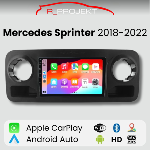 Pantalla Android Auto Carplay Mercedes Sprinter 2018-2022