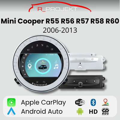 Autoradio Android Auto Carplay Mini Cooper | Clubman | Countryman R55 R56 R57 R58 R60 2006-2013