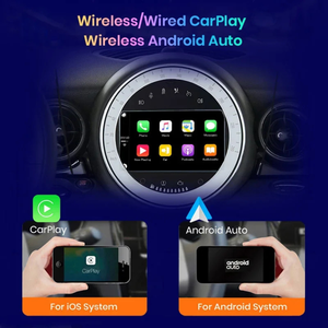 Autoradio Android Auto Carplay Mini Cooper | Clubman | Countryman R55 R56 R57 R58 R60 2006-2013