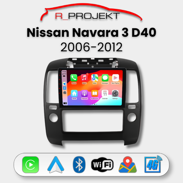 Autoradio Android Auto Carplay Nissan Navara 3 D40 2006-2012