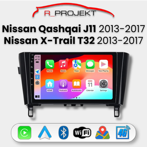 Autoradio Android Auto Carplay Nissan Qashqai J11 2013-2017 X-Trail 3 T32 2013-2017