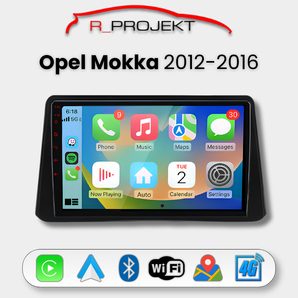 Android Auto Carplay Head Unit Opel Mokka 2012-2016