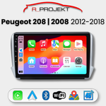 Android Auto Carplay Head Unit Peugeot 2008 208 2012-2018
