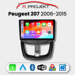 Android Auto Carplay Head Unit Peugeot 207 2006-2015