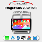 Android Auto Carplay Head Unit Peugeot 307 2002-2013