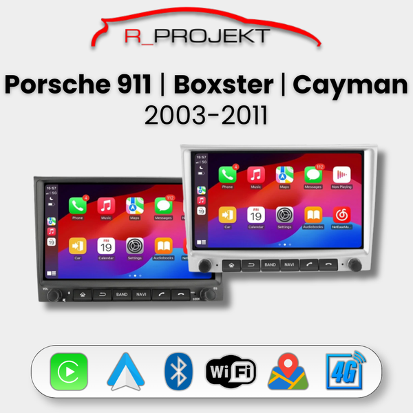 Android Auto Carplay Head Unit Porsche 911 (997) Cayman Boxster (987) 2003-2011