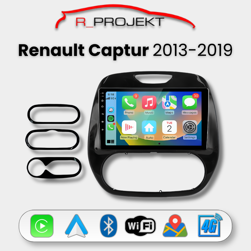 Android Auto Carplay Head Unit Renault Captur 2013-2019
