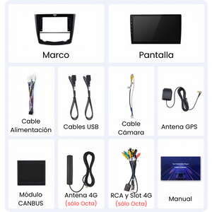 Android Auto Carplay Head Unit Renault Kadjar 2015-2019