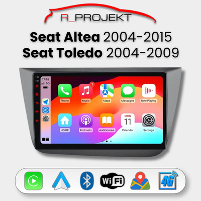 Pantalla Android Auto Carplay Seat Altea 2004-2015 Seat Toledo 2004-2009