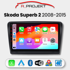 Autoradio Android Auto Carplay Skoda Superb 2 2008-2015