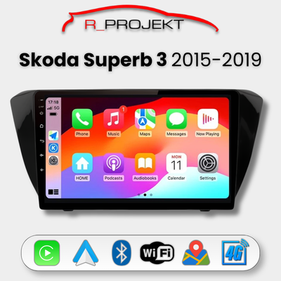 Autoradio Android Auto Carplay Skoda Superb 3 2015-2019