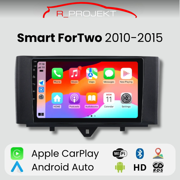 Android Auto Carplay Smart ForTwo 2010-2015 Head Unit