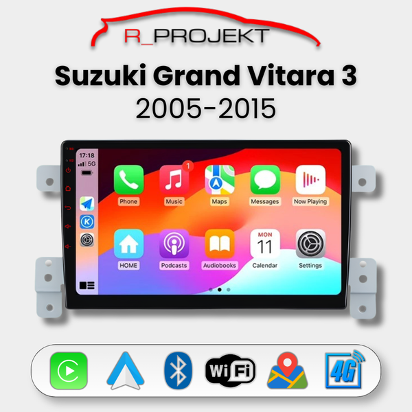 Pantalla Android Auto Carplay Suzuki Grand Vitara 3 2005-2015