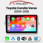 Pantalla Android Auto Carplay Toyota Corolla Verso 2009-2018