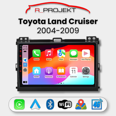 Pantalla Android Auto Carplay Toyota Land Cruiser 2004-2009
