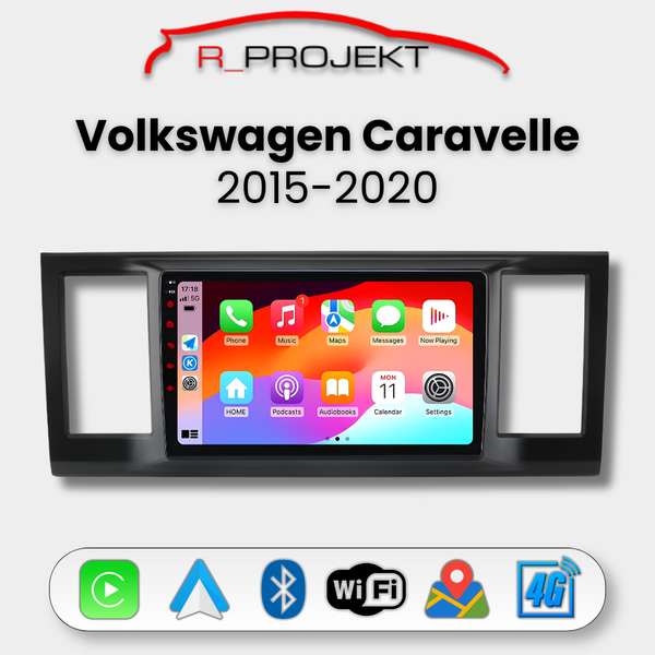 Pantalla Android Auto Carplay Volkswagen Caravelle 2015-2020