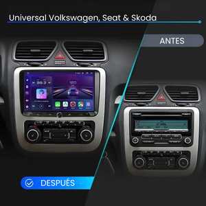 Android Auto Carplay Head Unit Volkswagen Golf 5 6 Passat B6 B7 Leon Eos Touran Sharan Tiguan Scirocco Octavia Fabia