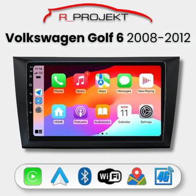 Pantalla Android Auto Carplay Volkswagen Golf 6 2008-2012