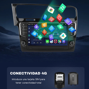 Pantalla Android Auto Carplay Volkswagen Golf 7 2013-2017
