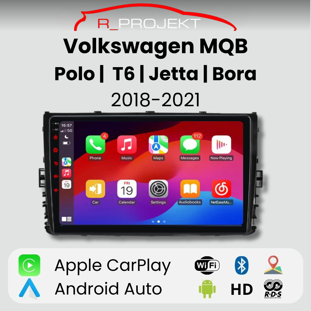 Android Auto Carplay screen for Volkswagen MQB Polo T6 Bora Jetta 2018-2021