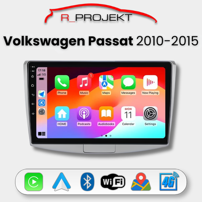 Pantalla Android Auto Carplay Volkswagen Passat B6 B7 CC 2010-2015