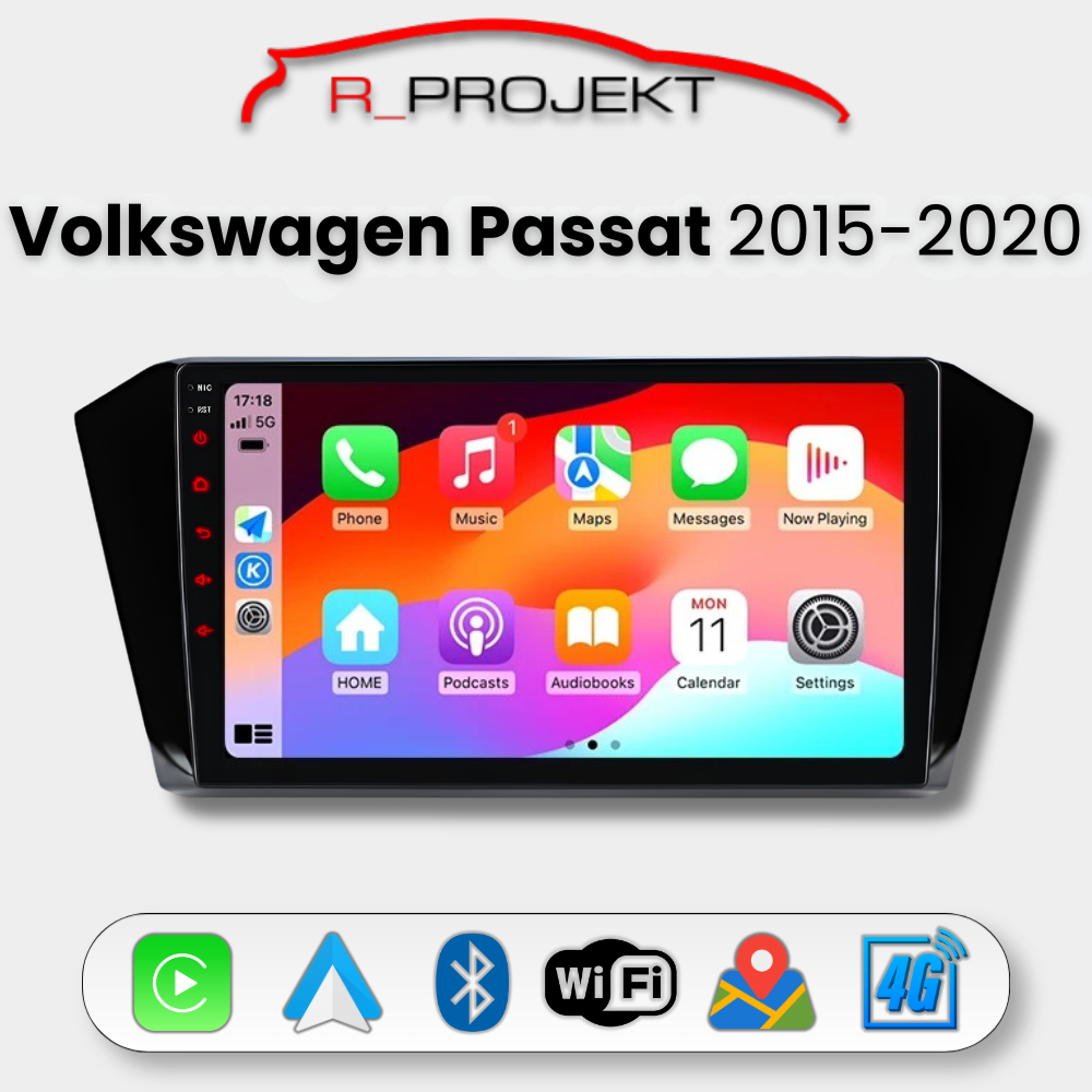 Autoradio Android Auto Carplay Volkswagen Passat B8 2015-2020
