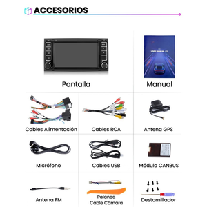 Autoradio Android Auto Carplay Volkswagen Touareg Multivan Transporter i20 2004-2011