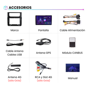 Autoradio Android Auto Carplay Volkswagen Touran 2011-2015