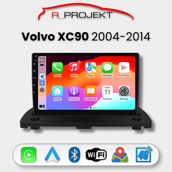 Pantalla Android Auto Carplay Volvo XC90 2004-2014