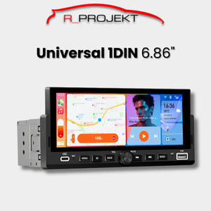 Universales 1 DIN Autoradio Android Auto Carplay 6,86