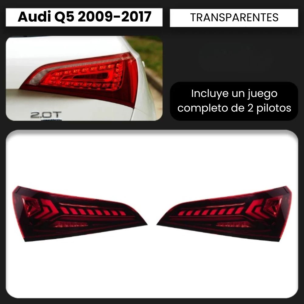 Pilotos LED dinámicos Audi Q5 2009-2017 con animación de arranque RProjekt