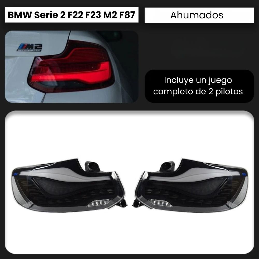 Pilotos LED dinámicos OLED BMW Serie 2 F22 F23 M2 F87 con animación de arranque RProjekt