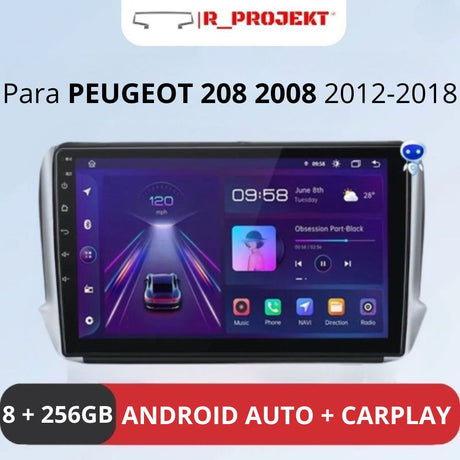 Radio ANDROID para PEUGEOT 2008 208 2012 - 2018 - RProjekt