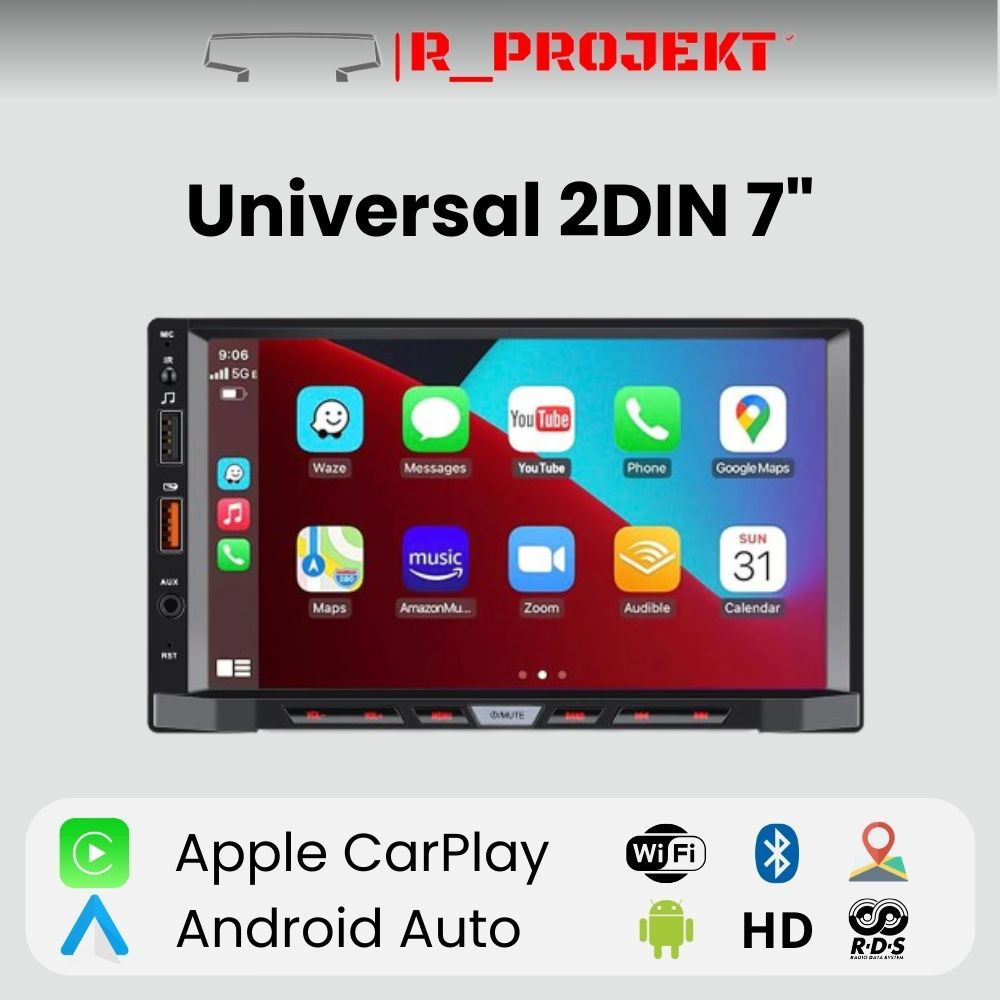 Radio Universal 7 Pulgadas Android Auto Carplay