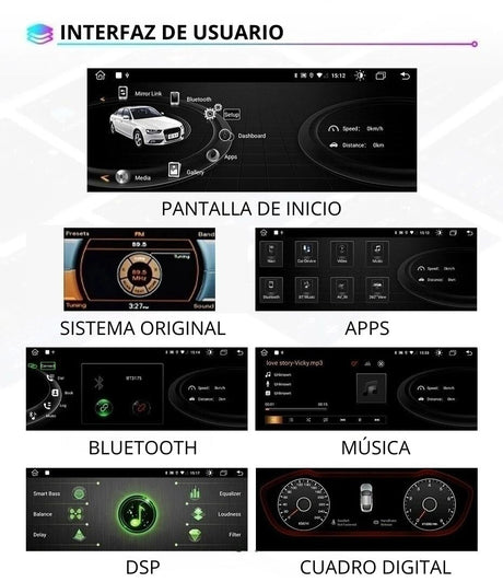 Radio Android Auto Caplay Audi A6 A7 2011-2019 10,25 Pulgadas RProjekt