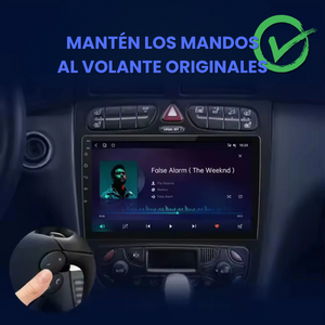 Pantalla Android Auto CarPlay Mercedes Clase C CLK W203 W209 2000-2005