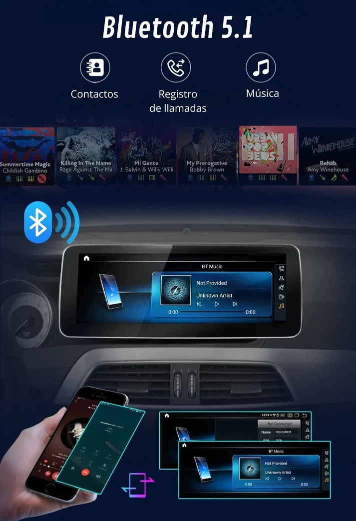 Android Autoradio Carplay Mercedes GLK Klasse X204 2008 - 2015