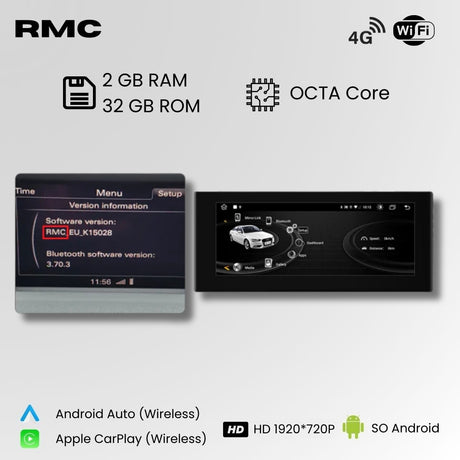 Android Auto Radio Carplay Audi A1 2013 - 2018